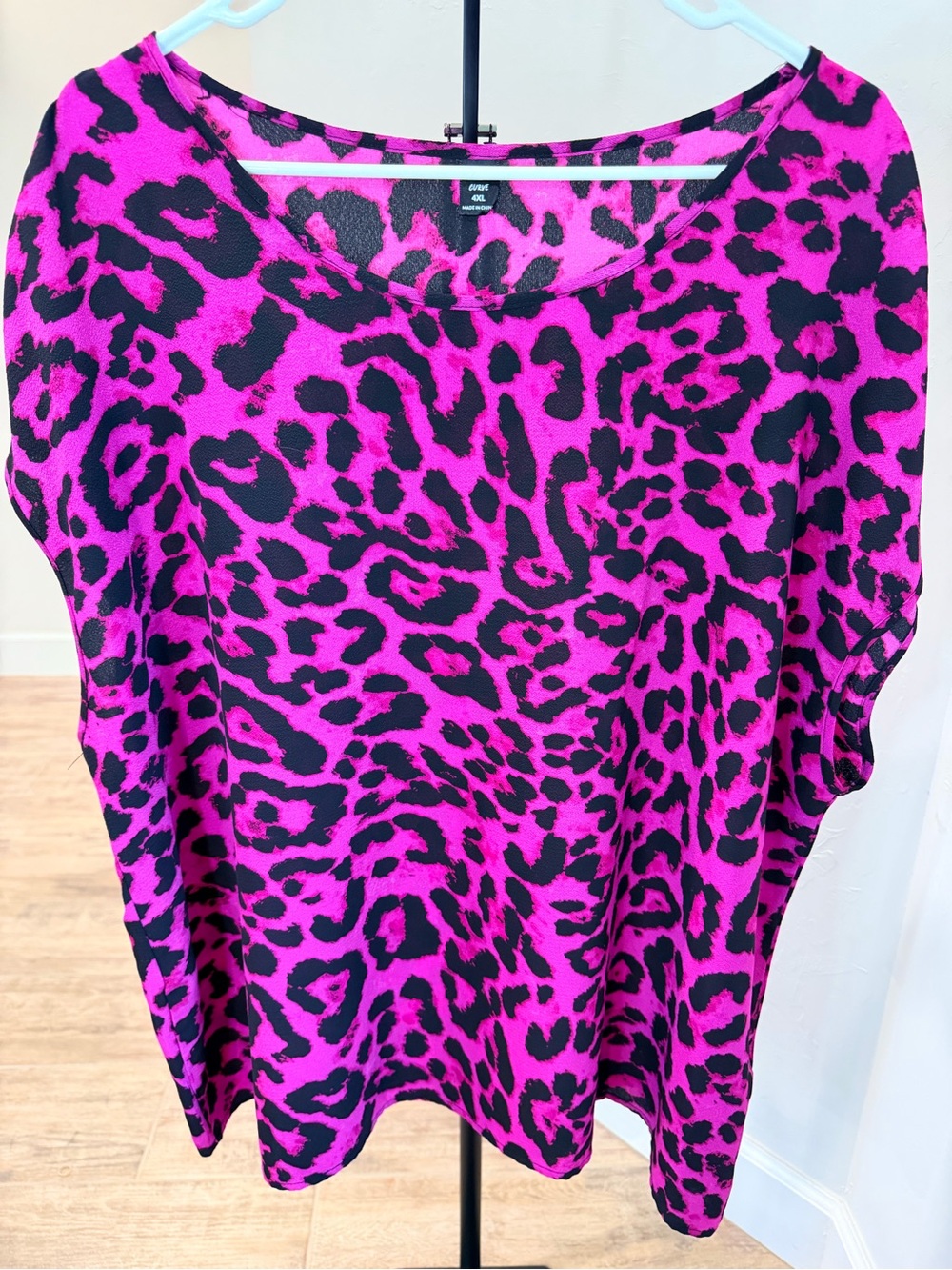 SHEIN Curve Women’s Plus Size Animal Print Blouse | 4XL